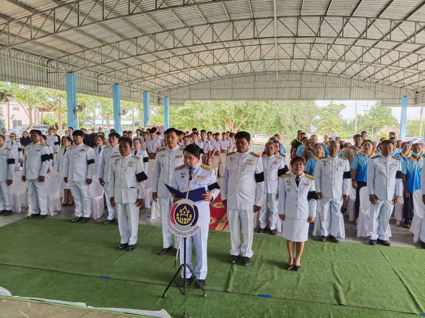 พช.ลำทะเมนชัย ร่วมจัดพิธีอัญเชิญเงินพระราชทานขวัญถุงกองทุนแม่ของแผ่นดินบ้านโนนชุมพวง   